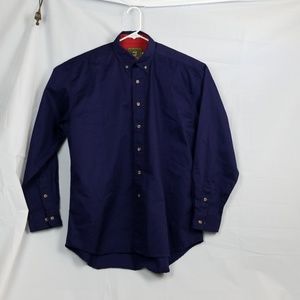Dark blue 100% cotton long sleeved shirt by Cinch